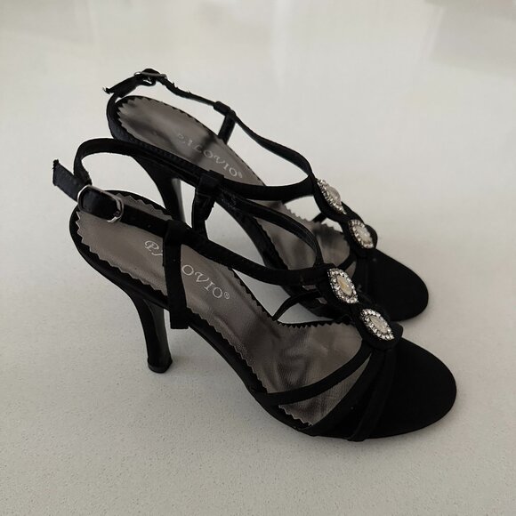 PALOVIO Dressy Stiletto Heels with Rhinestones - 7 - Picture 2 of 8